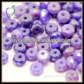 Hollow Amber Cubic Zirconia Beads For Jewelry Making